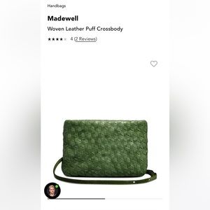 Madewell Woven Leather Puff Crossbody